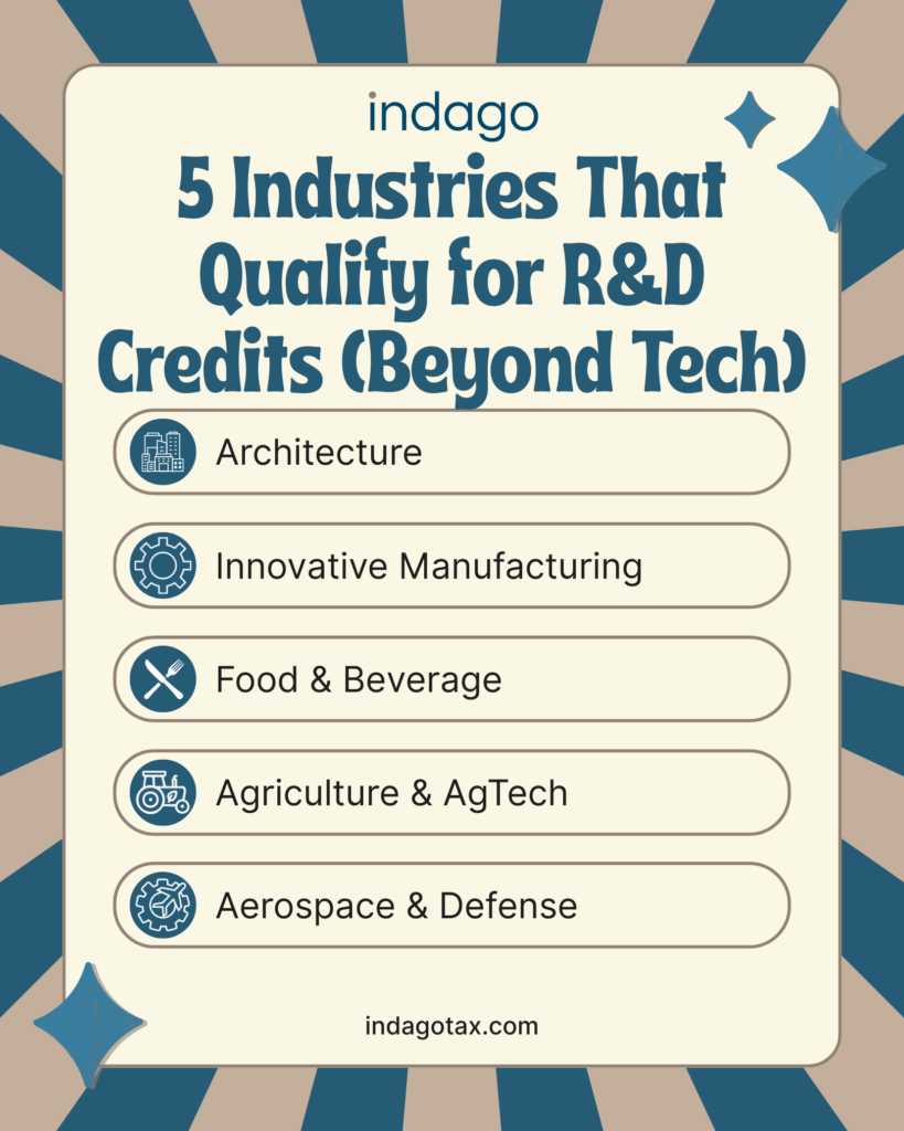 5 Industries That Qualify for R&D Credits | Indago