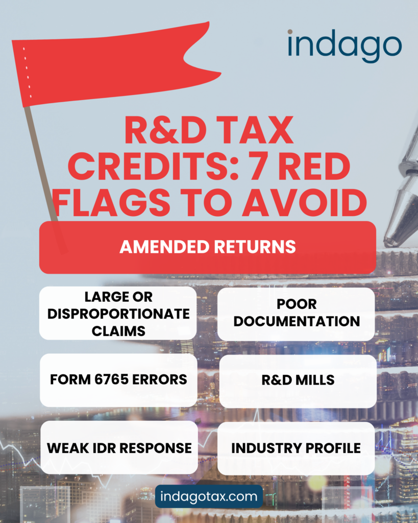 R&D Tax Credit Audit Triggers | Indago