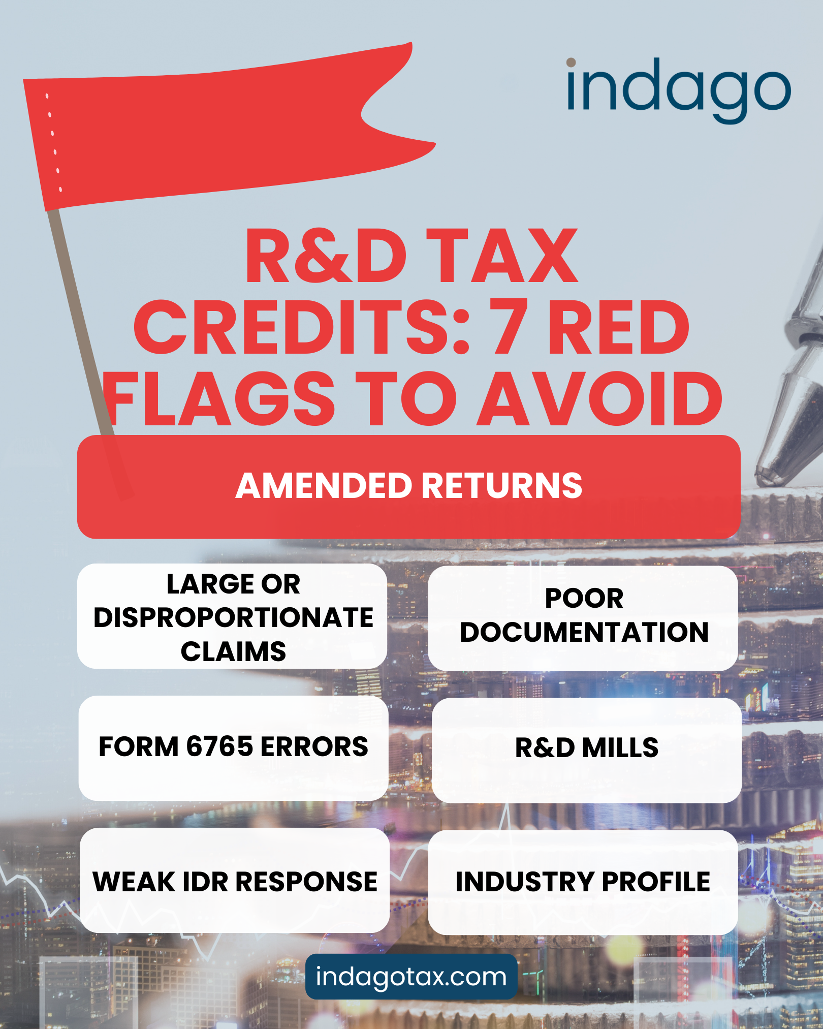 R&D Tax Credit Audit Triggers | Indago