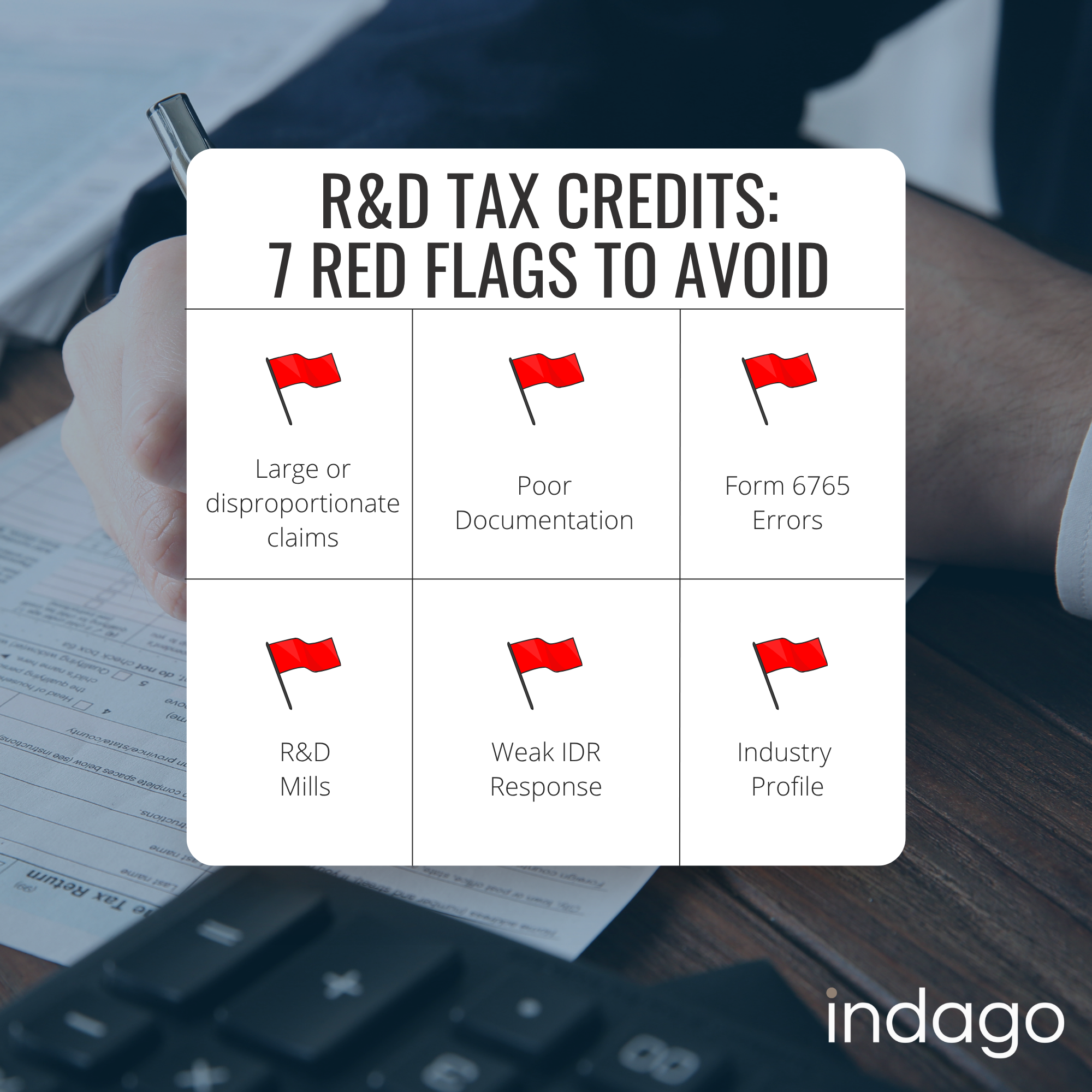 R&D Tax Credit Audit Triggers | Indago