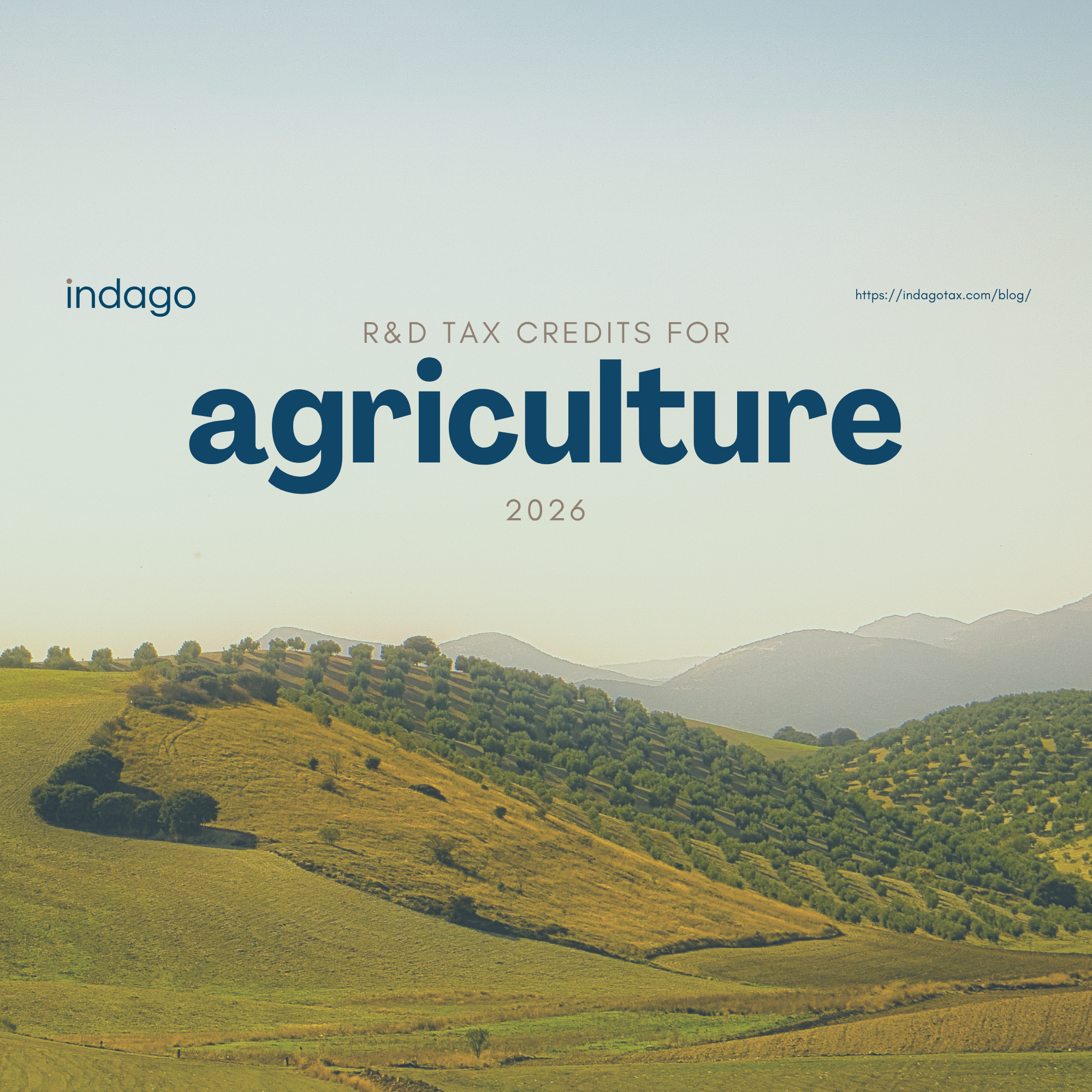 Indago | Agriculture R&D Credits 2026